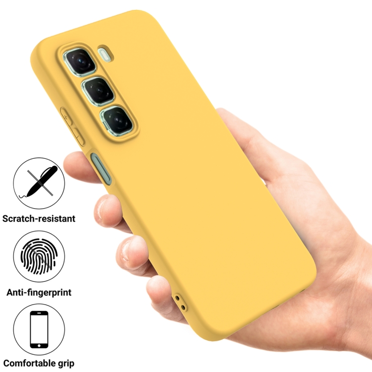 RUBBER Védőburkolat Infinix Hot 50 Pro sárga termék 2. képe