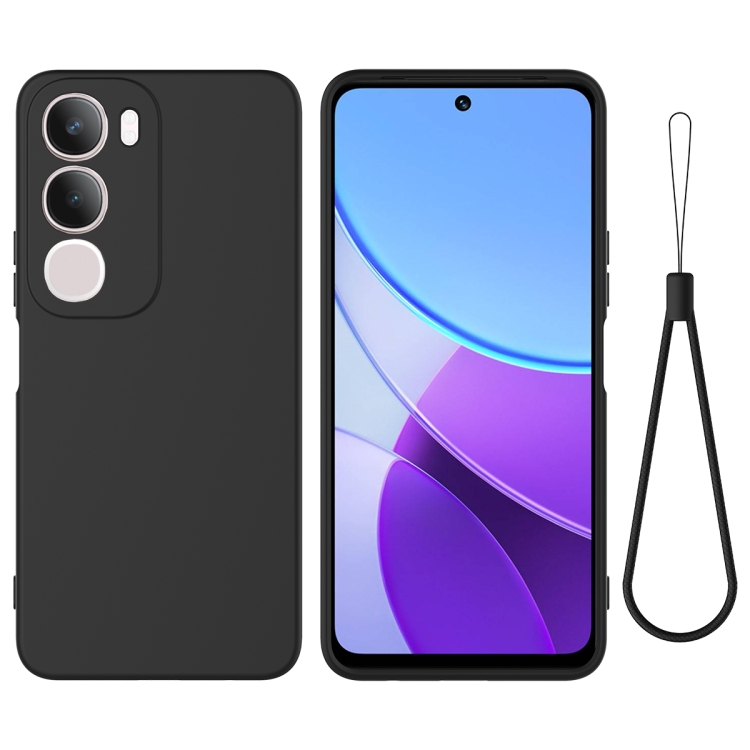 RUBBER Védőtok a Vivo Y19s-hez fekete akciós termékkép 1