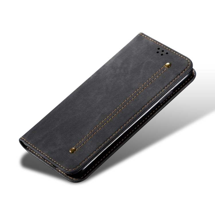 DENIM Pénztárcahuzat Motorola Moto G35 5G-hoz fekete akciós termékkép 1