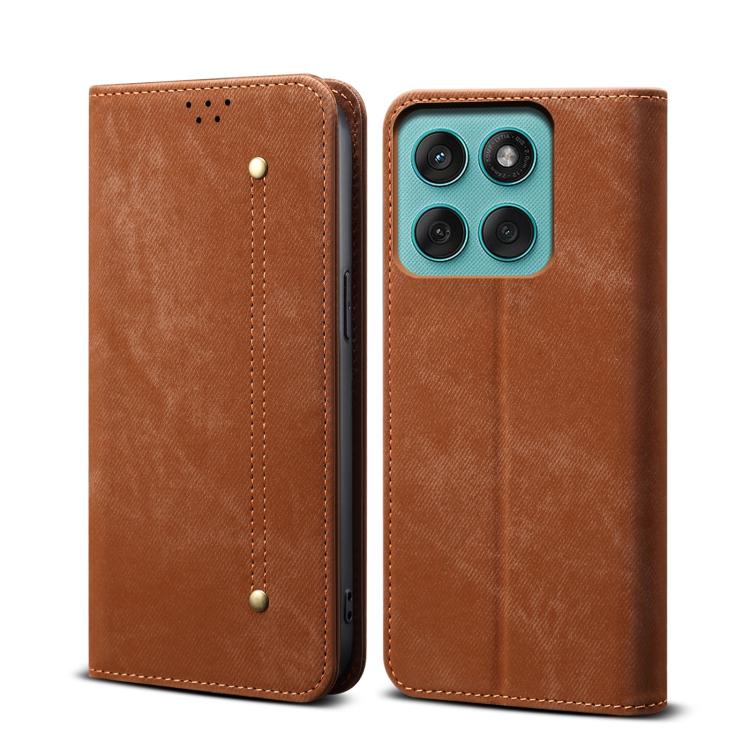 DENIM Pénztárca tok Motorola Moto G56 5G barna színhez akciós termékkép 1