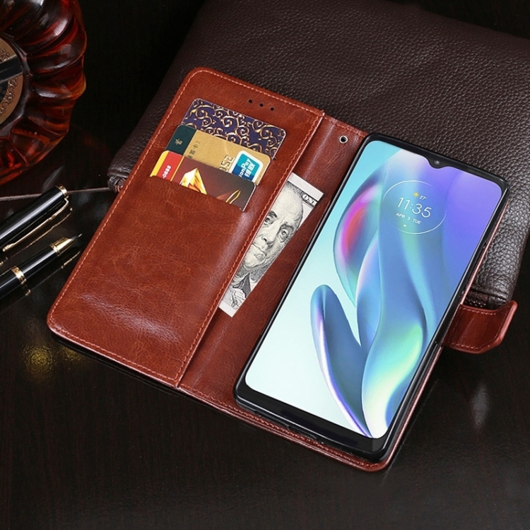 IDEWEI Pénztárca borító Motorola Moto G75 5G fekete termék 2. képe