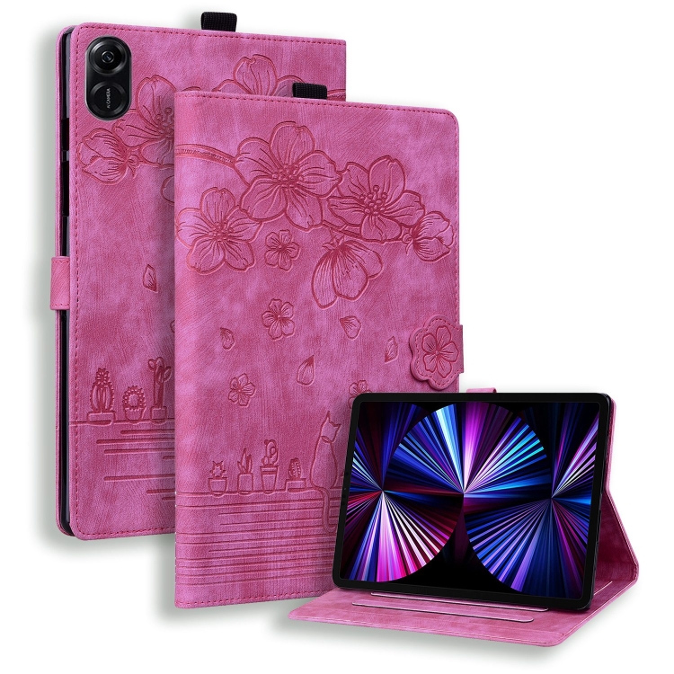 ART FLOWER Flip tok Honor-hoz Pad X8a rózsaszín termék 2. képe