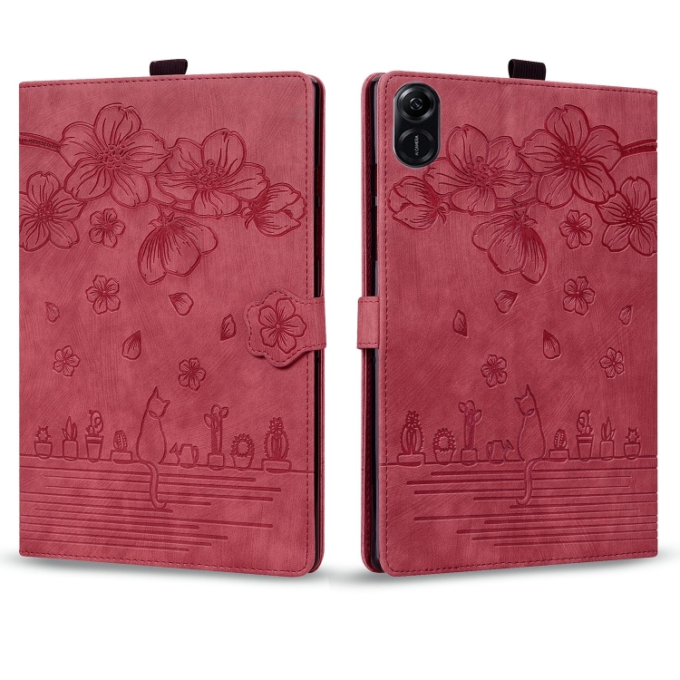 ART FLOWER Flip tok Honor-hoz Pad X8a piros akciós termékkép 1