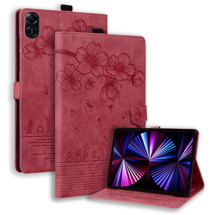 ART FLOWER Flip tok Honor-hoz Pad X8a piros termék 2. képe