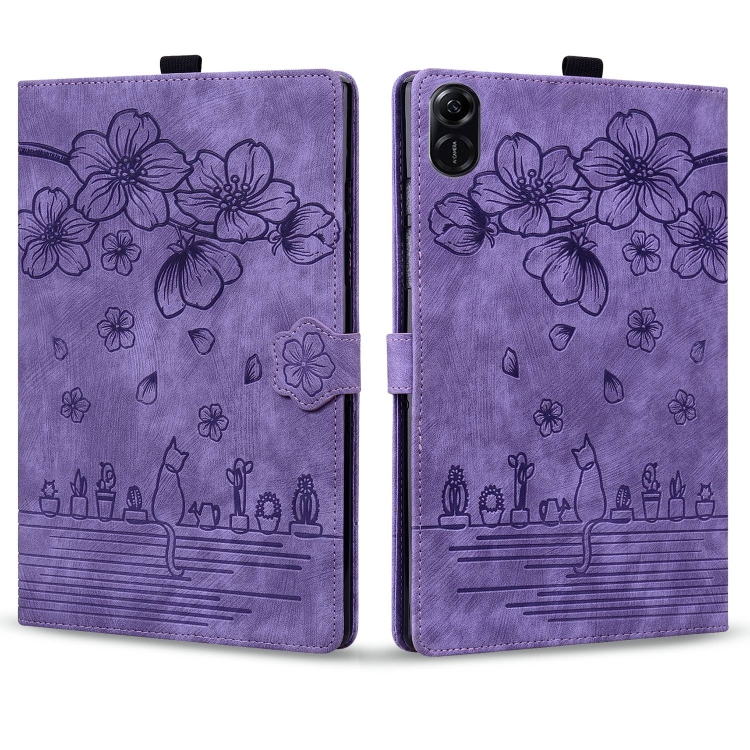 ART FLOWER Flip tok Honor-hoz Pad X8a lila akciós termékkép 1
