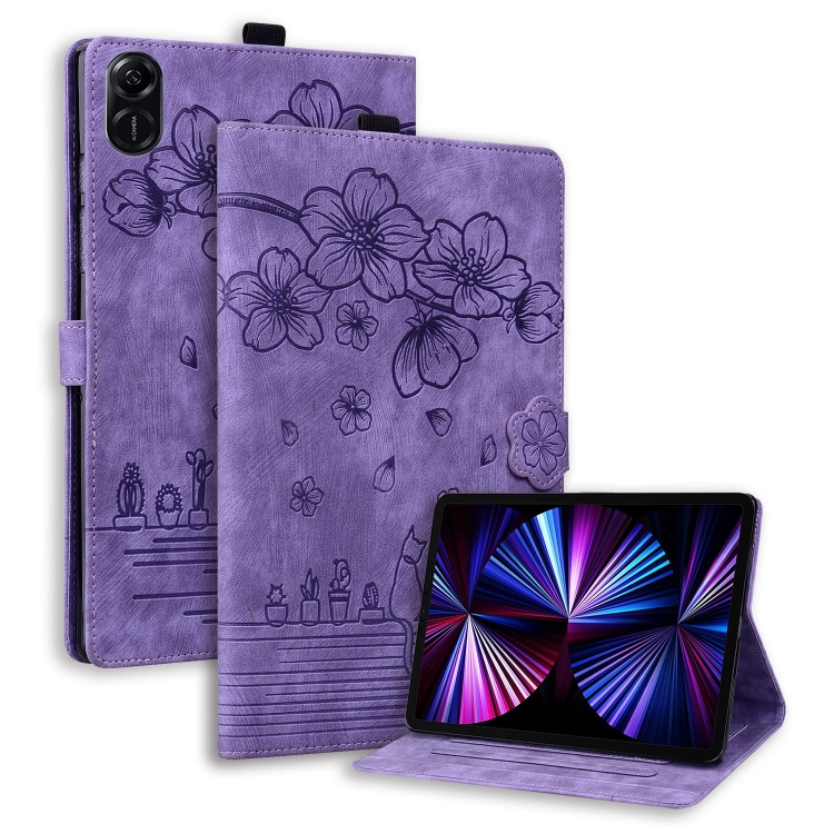 ART FLOWER Flip tok Honor-hoz Pad X8a lila termék 2. képe