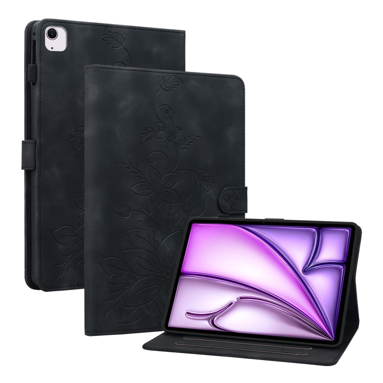 ART LILY Flip tok Apple iPad Air 11 2025 / Air 11 2024 fekete akciós termékkép 1