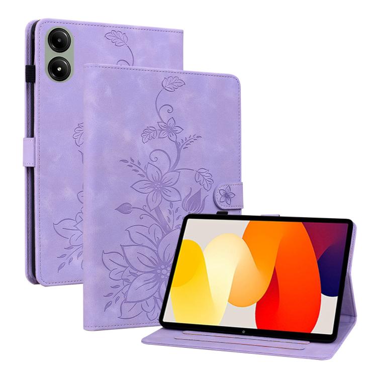 ART LILY Flip tok Xiaomi Redmi Pad 2 készülékhez, lila akciós termékkép 1