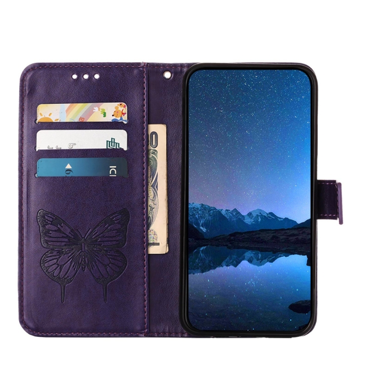 ART BUTTERFLY Pénztárcahuzat TCL 505 lila színhez termék 2. képe