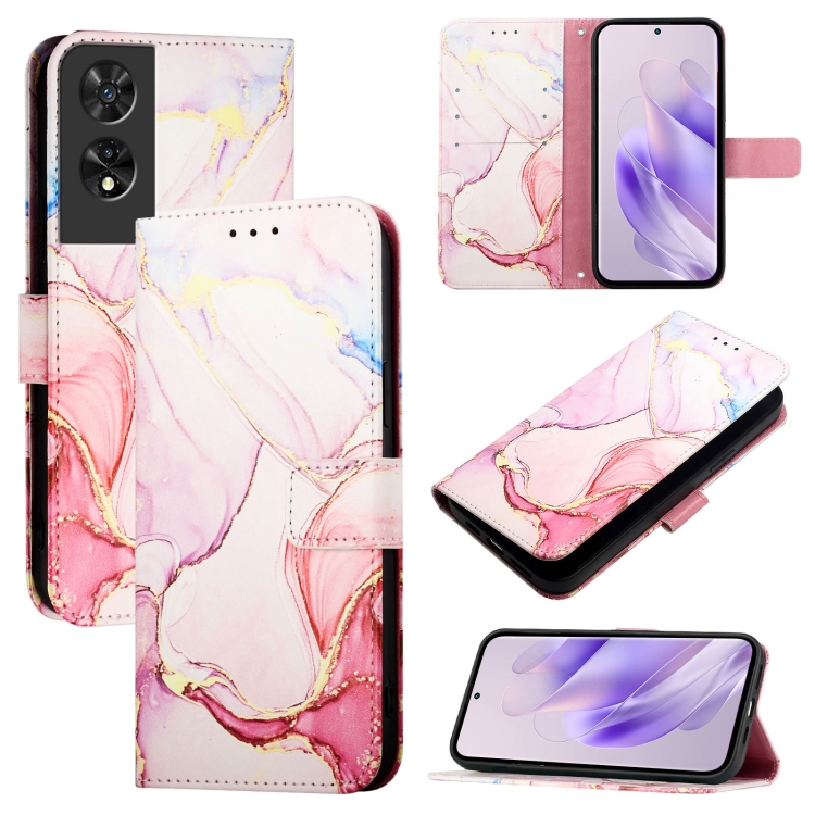 ART MARBLE Pénztárcahuzat TCL 505 ROSE GOLD-hoz termék 2. képe