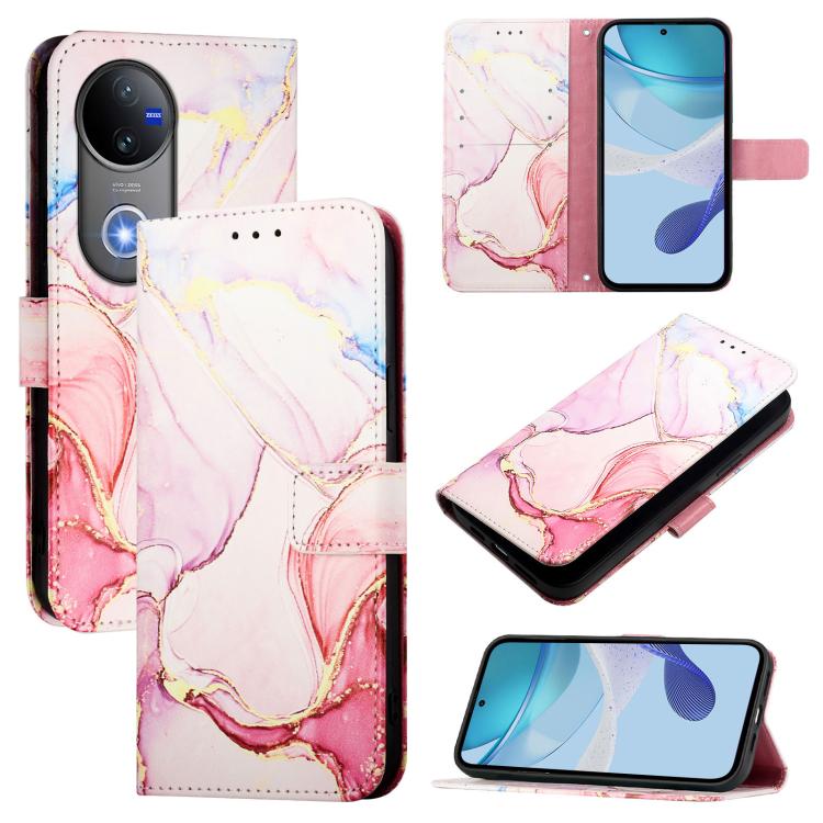ART MARBLE Tárcatakaró Vivo V50 5G ROSE GOLD akciós termékkép 1