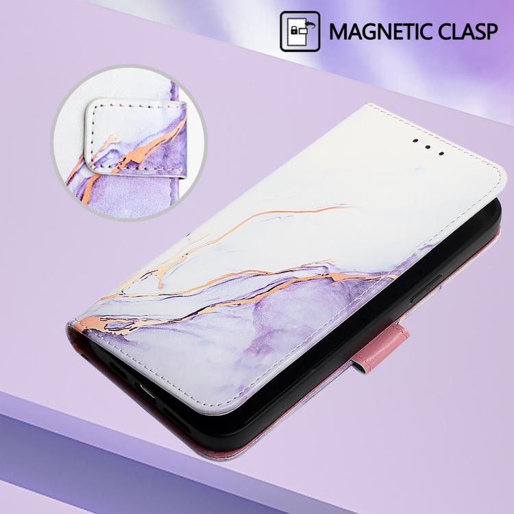 ART MARBLE Tárcatakaró Vivo V50 5G WHITE PURPLE termék 2. képe