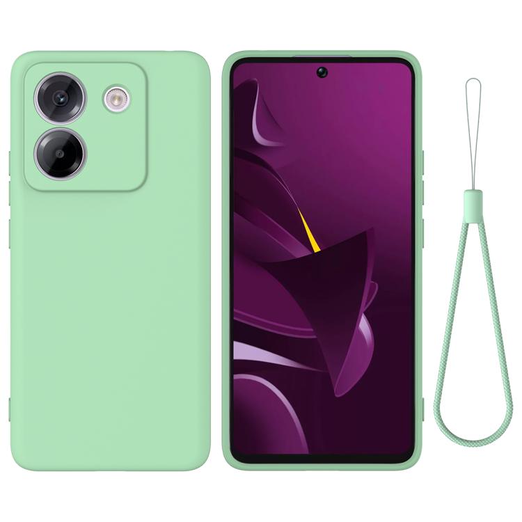 RUBBER Védőburkolat Xiaomi Poco M7 Pro 5G zöld akciós termékkép 1