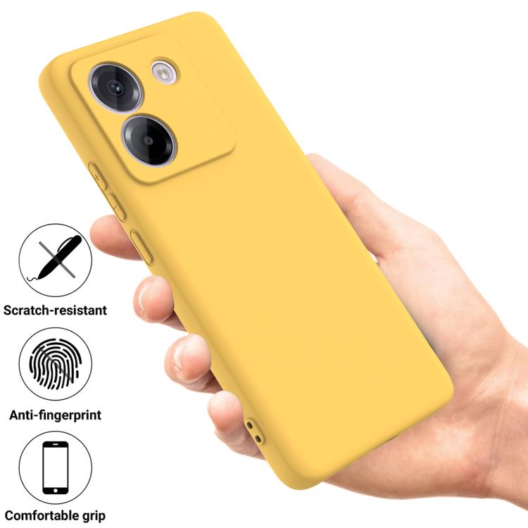 RUBBER Védőburkolat Xiaomi Poco M7 Pro 5G sárga termék 2. képe