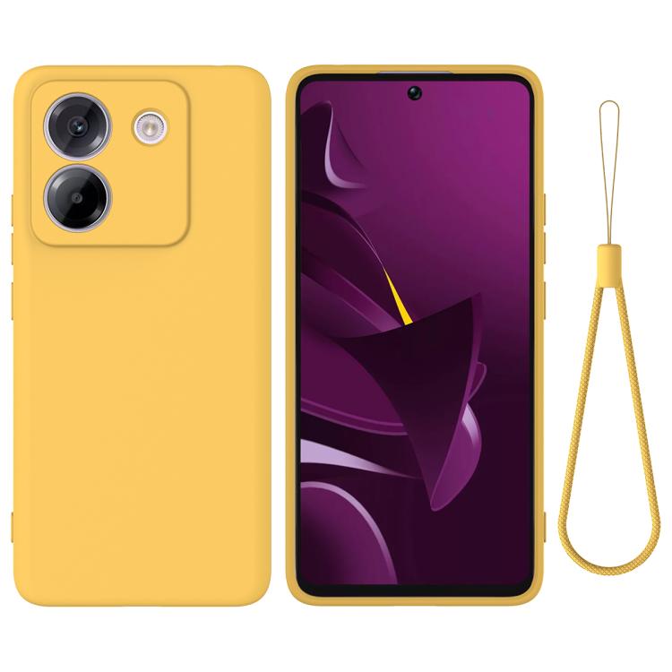 RUBBER Védőburkolat Xiaomi Poco M7 Pro 5G sárga akciós termékkép 1