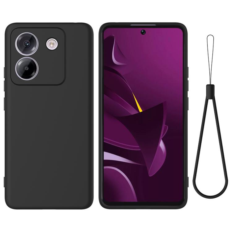 RUBBER Védőburkolat Xiaomi Poco M7 Pro 5G fekete akciós termékkép 1
