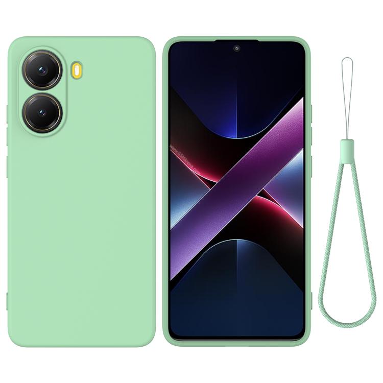RUBBER Védőtok a Xiaomi Poco X7-hez Pro zöld akciós termékkép 1
