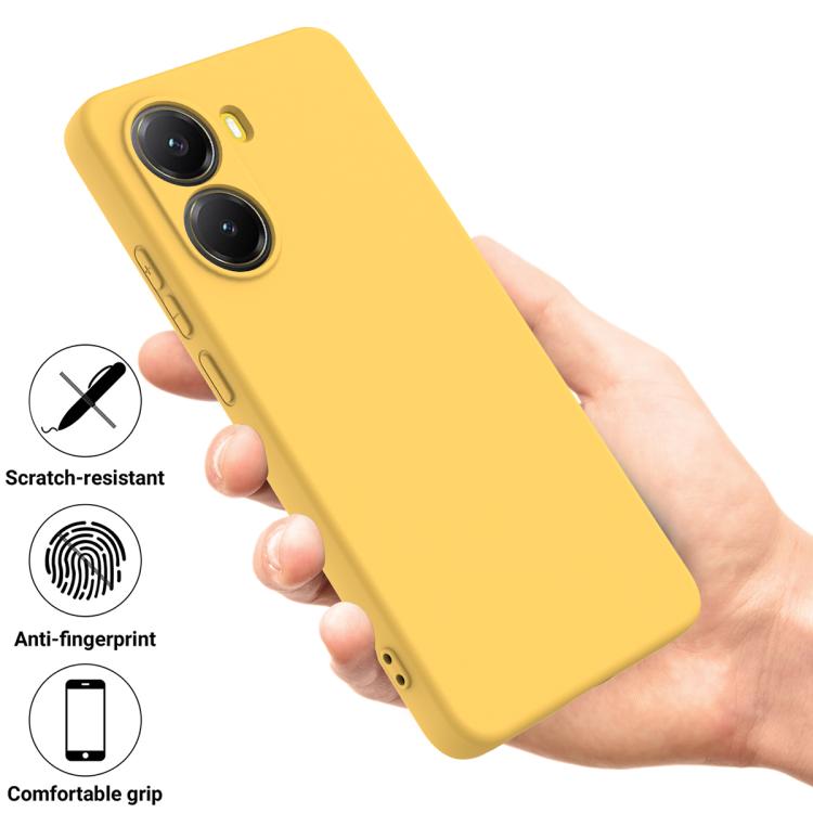 RUBBER Védőtok a Xiaomi Poco X7-hez Pro sárga termék 2. képe