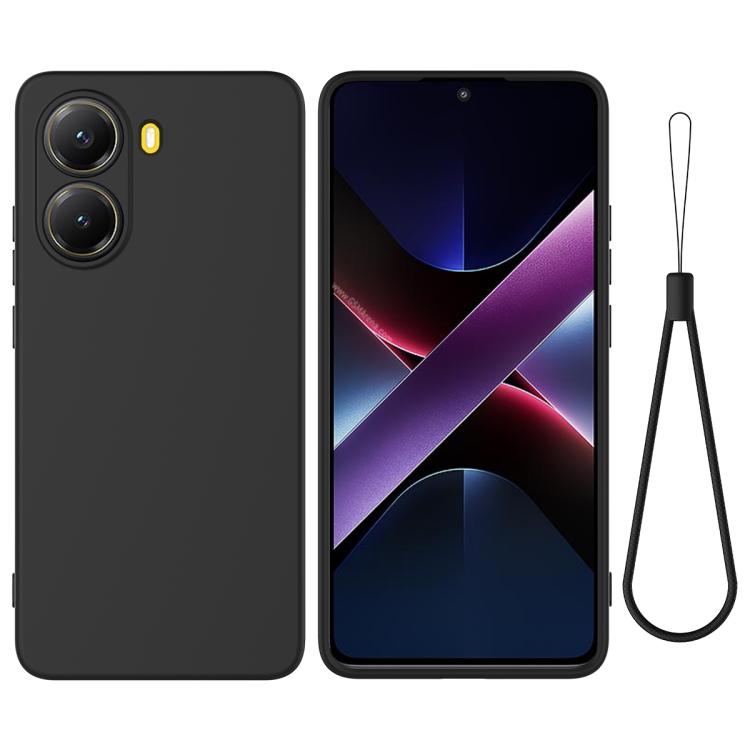RUBBER Védőtok a Xiaomi Poco X7-hez Pro fekete akciós termékkép 1