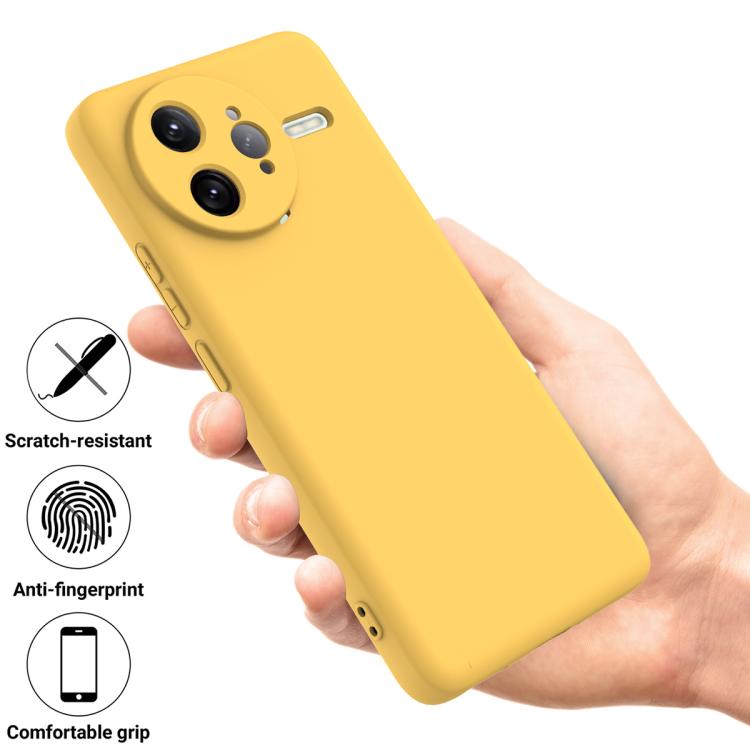RUBBER Védőburkolat Xiaomi Poco F7 Ultra sárga termék 2. képe