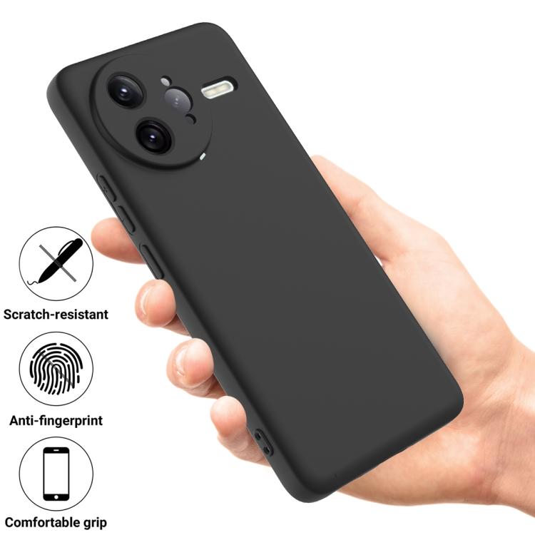 RUBBER Védőburkolat Xiaomi Poco F7 Ultra fekete termék 2. képe