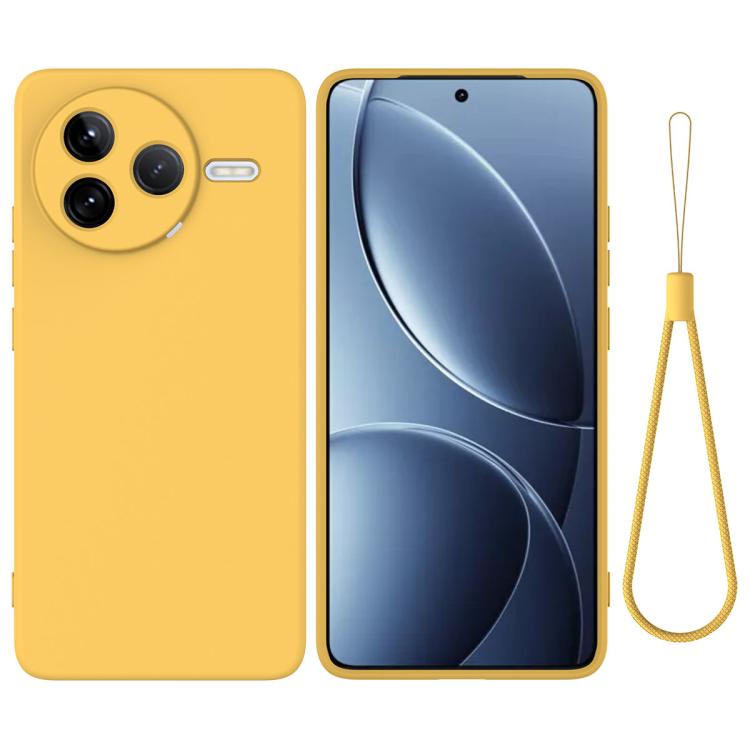 RUBBER Védőburkolat Xiaomi Poco F7 Pro sárga akciós termékkép 1