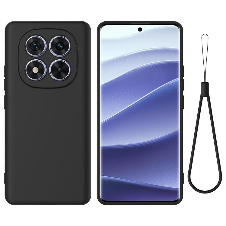RUBBER Védőtok a Xiaomi-hoz Redmi Note 14 Pro 5G / Poco X7 fekete akciós termékkép 1