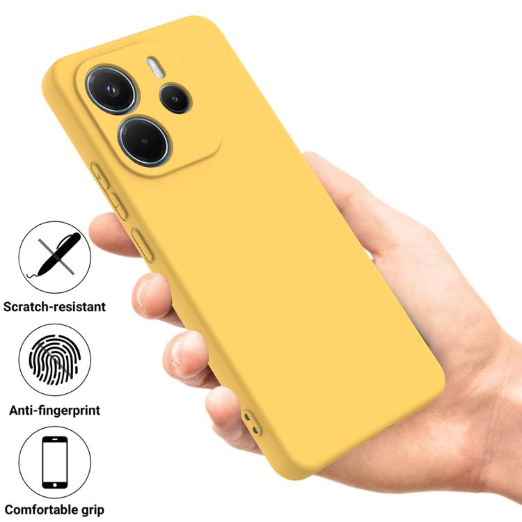 RUBBER Védőburkolat a Xiaomi Redmi Note 14 sárga termék 2. képe