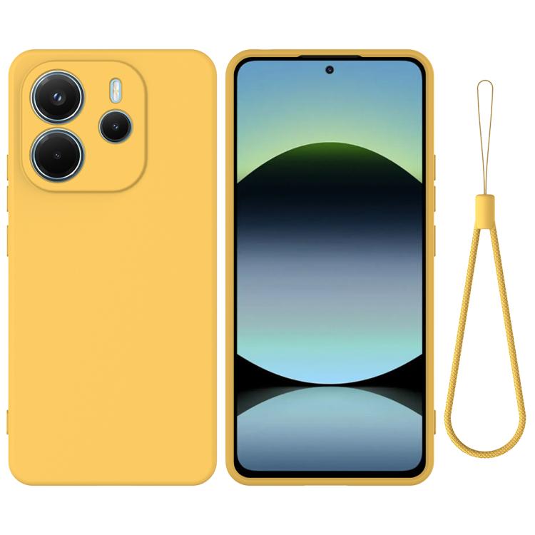 RUBBER Védőburkolat a Xiaomi Redmi Note 14 sárga akciós termékkép 1