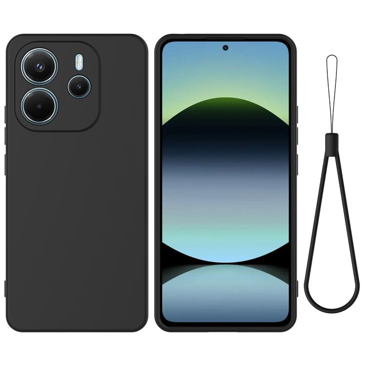 RUBBER Védőburkolat Xiaomi Redmi Note 14 fekete akciós termékkép 1