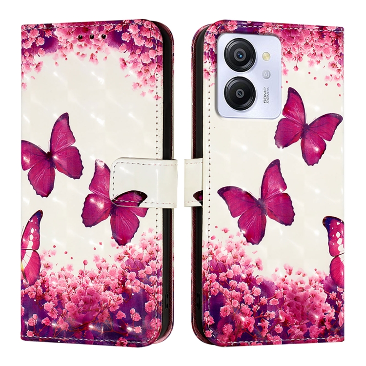 ART Tárcahuzat Blackview-hoz Szín 8 PINK BUTTERFLY akciós termékkép 1