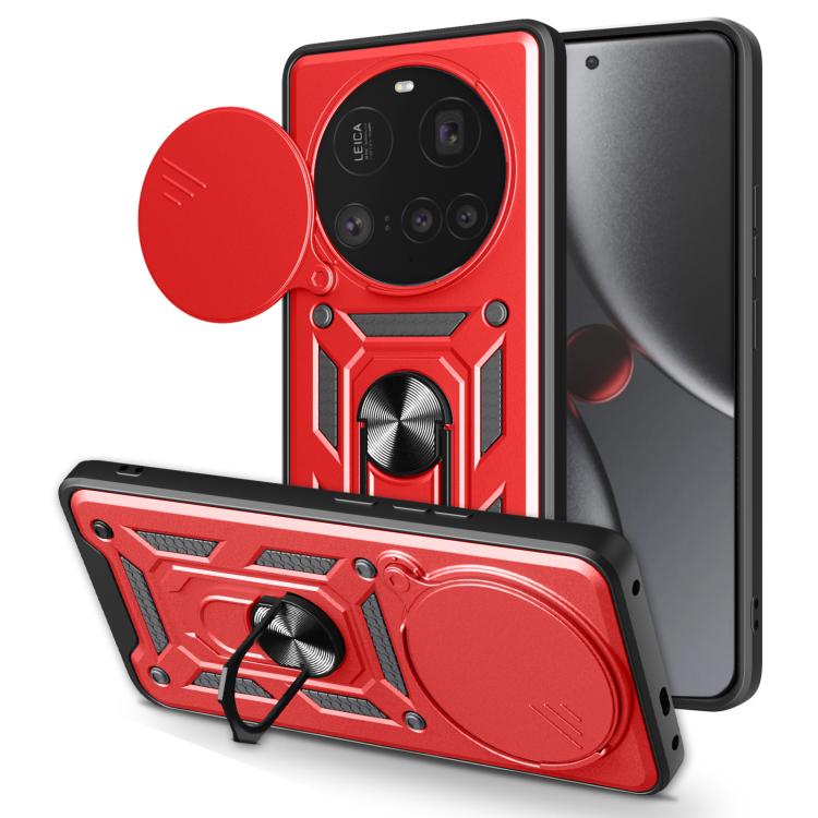 RING KAMERA Borító tartóval Xiaomi 15 Ultra piroshoz akciós termékkép 1
