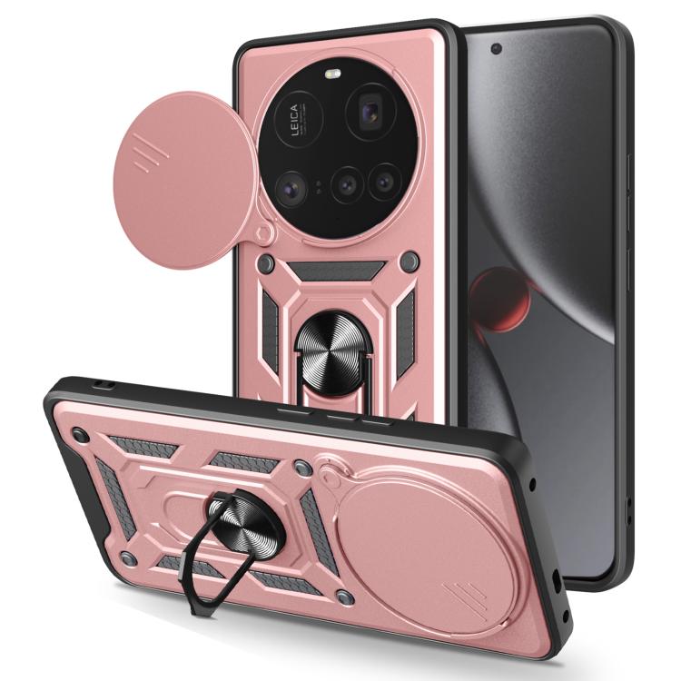 RING KAMERA Borító tartóval a Xiaomi 15 Ultra rózsaszínhez akciós termékkép 1