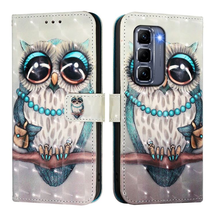 ART Tárcatakaró Infinix Hot 50 Pro+ GREY OWL-hez akciós termékkép 1
