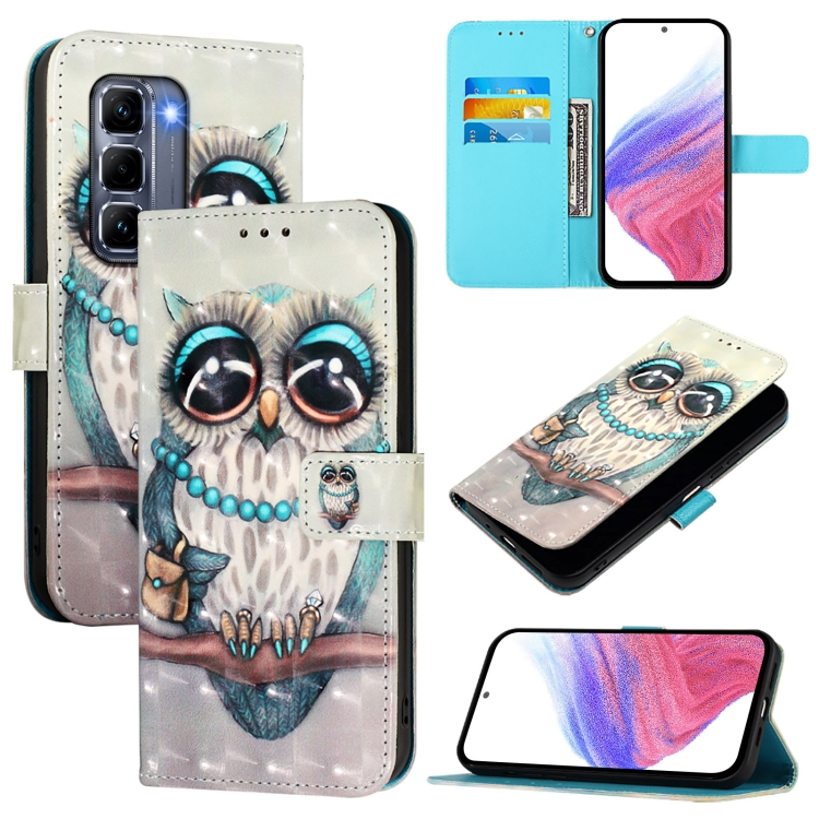 ART Tárcatakaró Infinix Hot 50 Pro+ GREY OWL-hez termék 2. képe