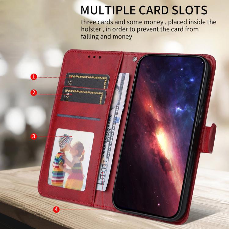 SMOOTH Pénztárca tok Xiaomi Poco F7 piros készülékhez termék 2. képe