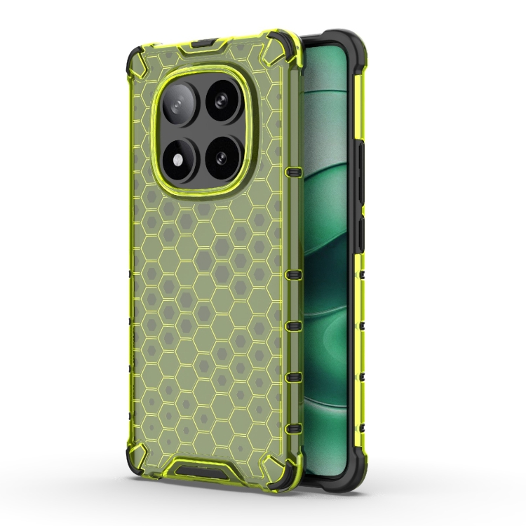HONEYCOMB Védőburkolat Xiaomi Redmi Note 14 Pro 5G / Poco X7 zöld akciós termékkép 1