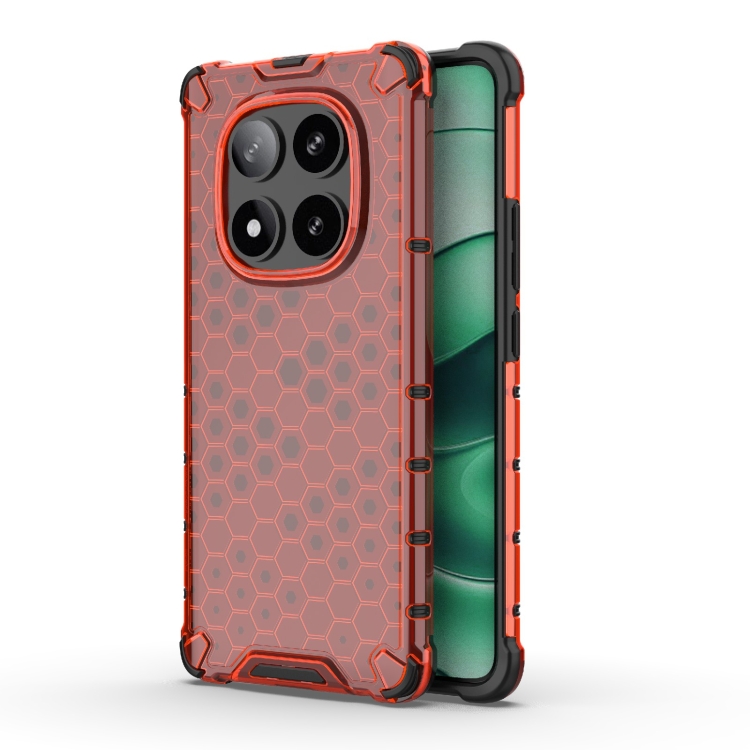 HONEYCOMB Védőburkolat Xiaomi Redmi Note 14 Pro 5G / Poco X7 piros akciós termékkép 1
