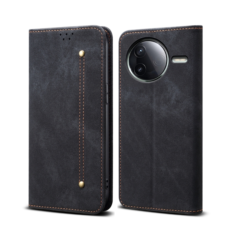 DENIM pénztárcahuzat Xiaomi Poco F7 Ultra fekete akciós termékkép 1