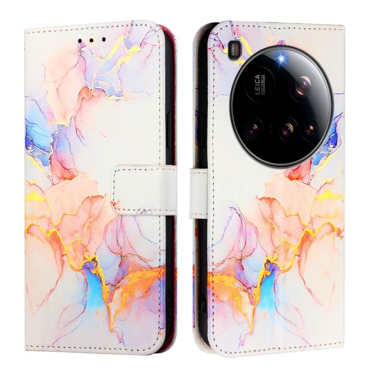 ART MARBLE Tárcahuzat Xiaomi 15 Ultra WHITE NARANCS akciós termékkép 1