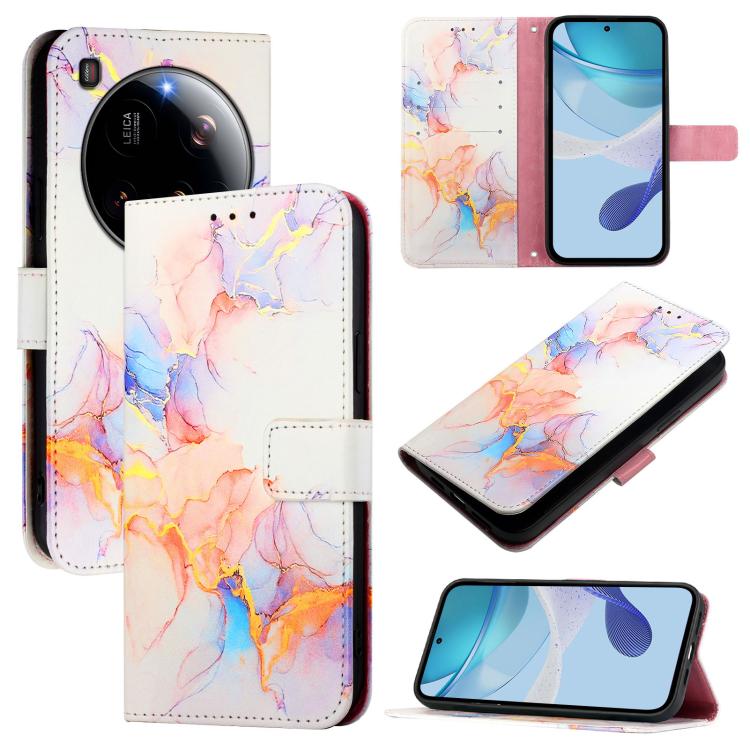 ART MARBLE Tárcahuzat Xiaomi 15 Ultra WHITE NARANCS termék 2. képe