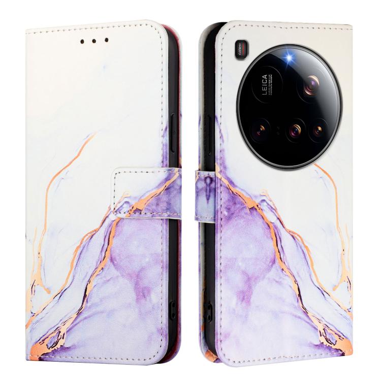 ART MARBLE Tárcatakaró Xiaomi 15 Ultra WHITE PURPLE akciós termékkép 1