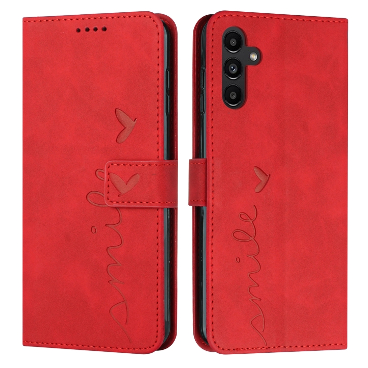 ART SMILE Pénztárca tok pánttal Samsung-hoz Galaxy A16 / A16 5G piros termék 2. képe