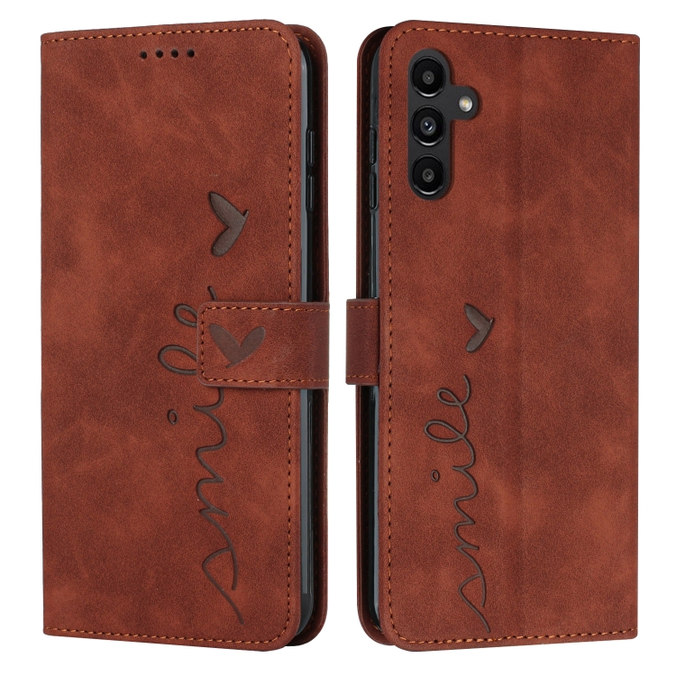 ART SMILE Tárcatáska pánttal Samsung-hoz Galaxy A16 / A16 5G barna termék 2. képe