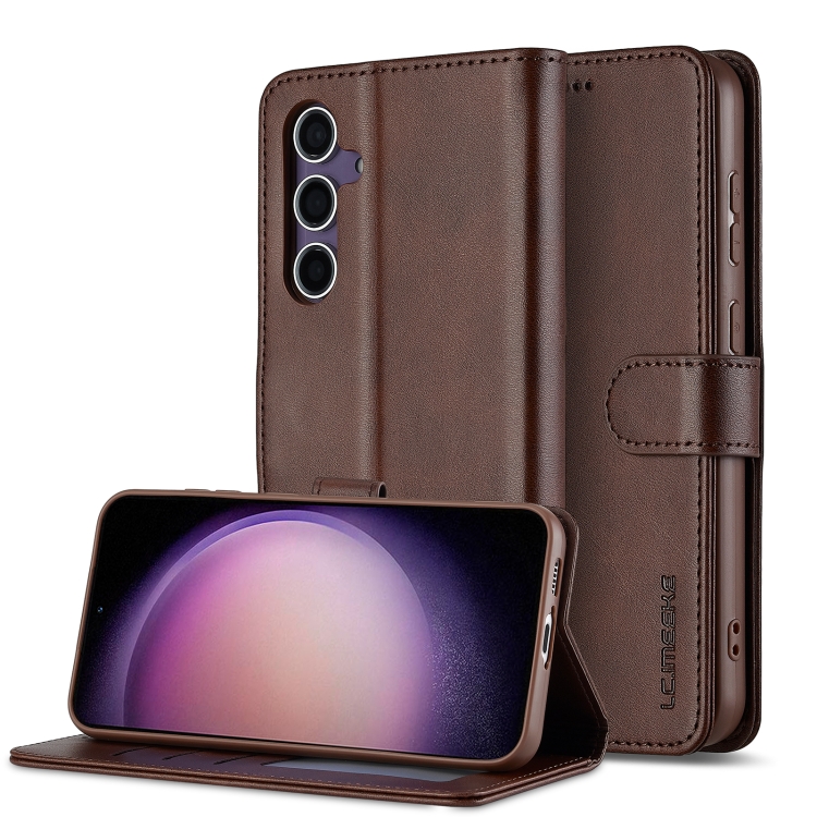 IMEEKE Tárcatáska Samsung-hoz Galaxy A16 / A16 5G sötétbarna termék 2. képe
