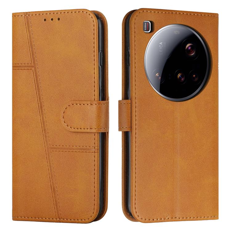 FŐRÖTT Pénztárcahuzat Xiaomi 15 Ultra világosbarna termék 2. képe