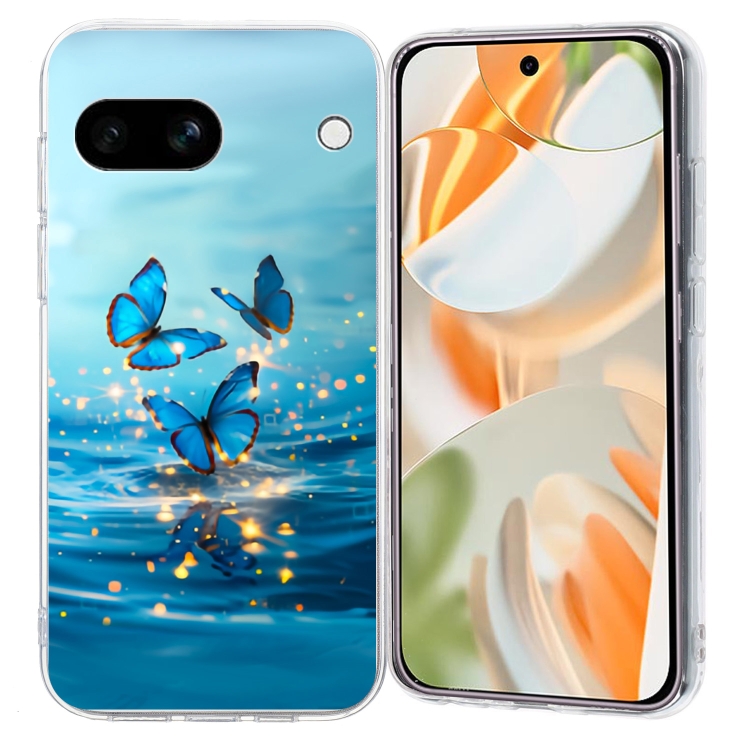 ART TPU Védőburkolat a Google Pixel 9a BLUE BUTTERFLIES akciós termékkép 1