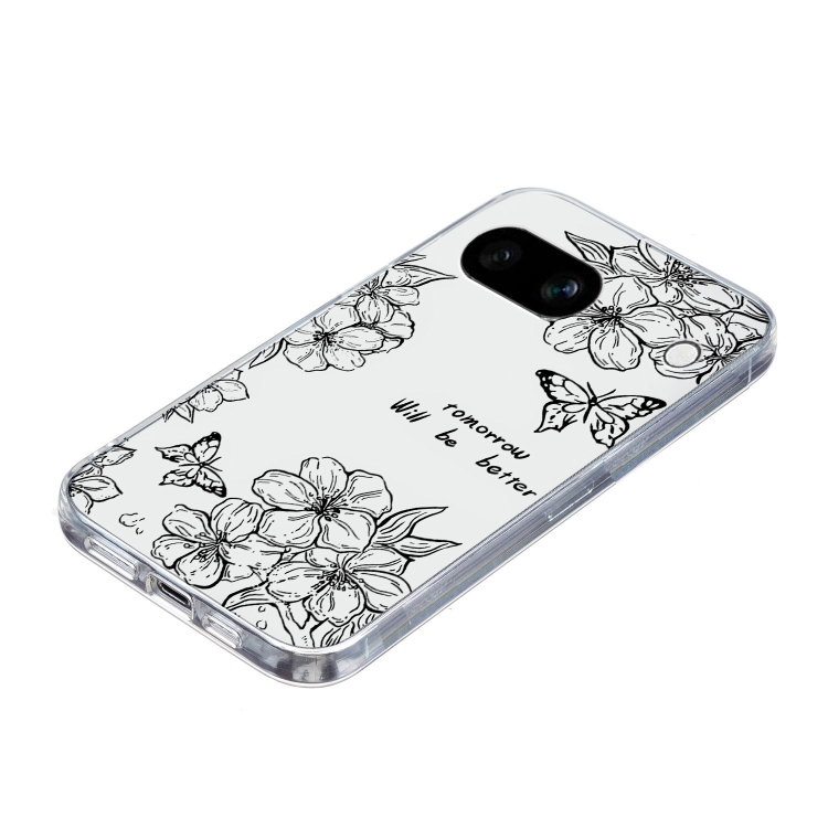 ART TPU Védőburkolat Google Pixel 9a BUTTERFLY FLOWER termék 2. képe