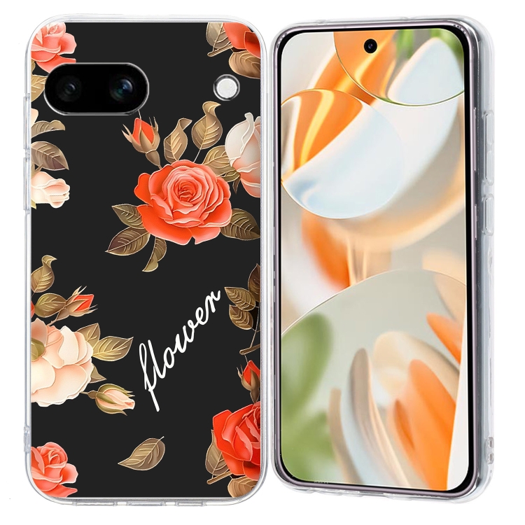ART TPU Védőburkolat Google Pixel 9a ROSES BE BLACK akciós termékkép 1
