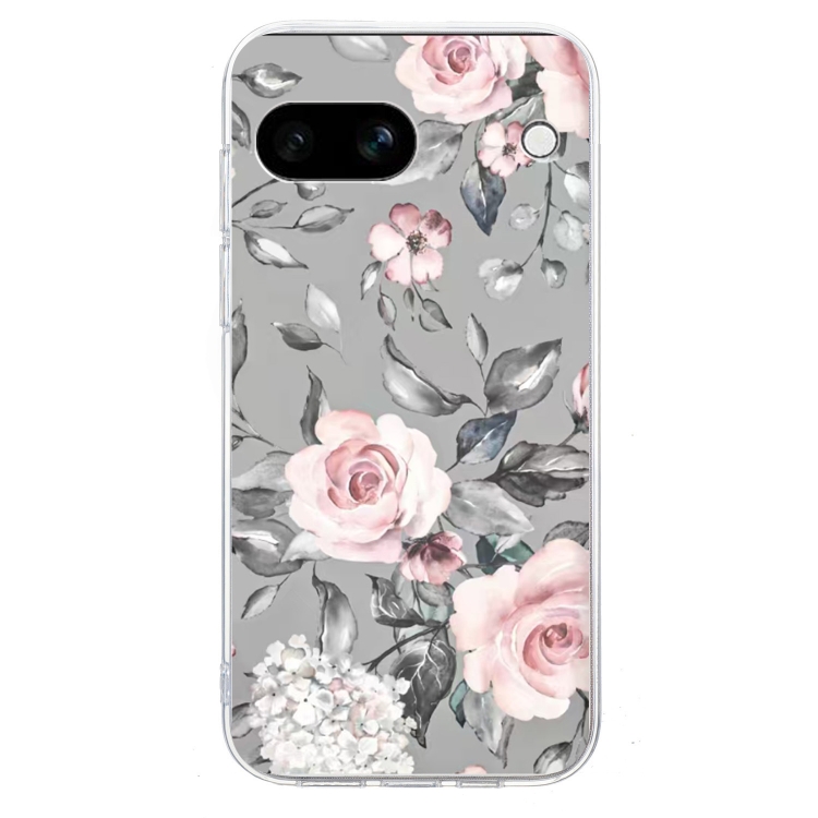 ART TPU Védőburkolat Google Pixel 9a FLOWERS GREY termék 2. képe